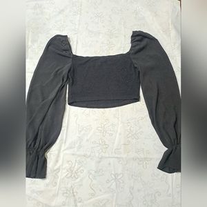 Shein Bell Sleeve Crop Top